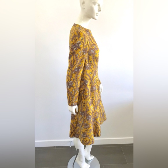 Beautiful Vintage 1980s 1990s David Hayes Floral Dress Front Zipper & Scarf - Picture 12 of 16